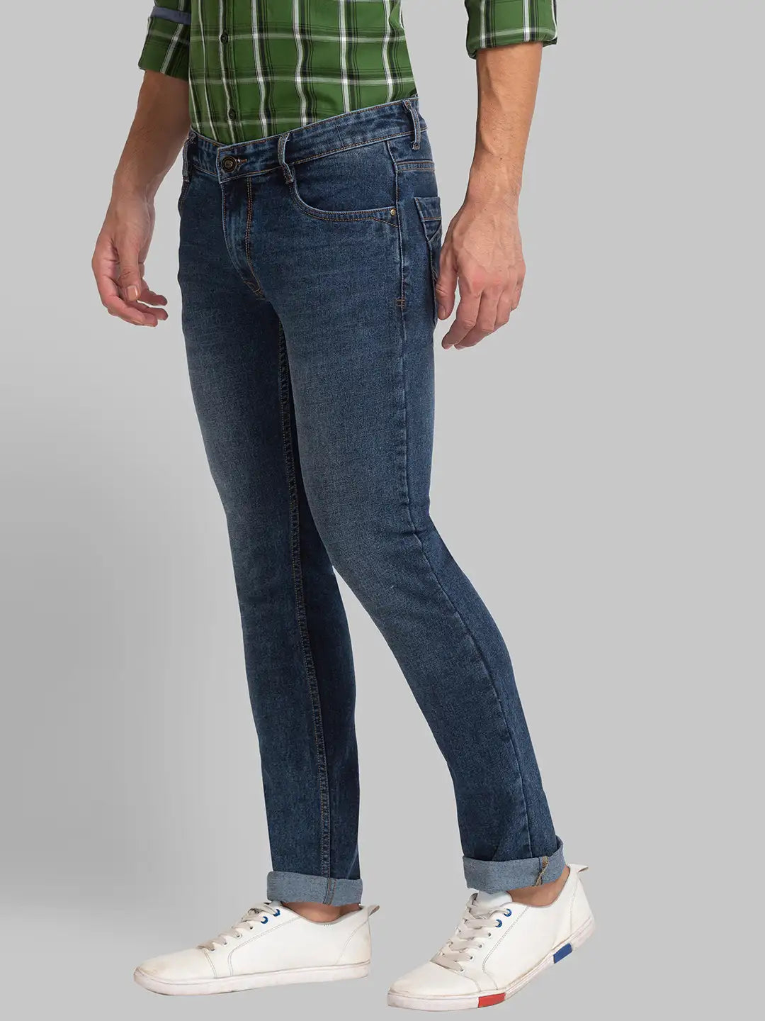 Men Skinny Fit Blue Jeans