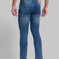 Men Tapered Fit Blue Jeans