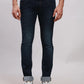 Parx Men Blue Plain Slim Tapered Fit Cotton Blend Jeans