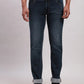Men Blue Slim Tapered Fit Plain Cotton Blend Jeans