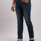 Men Blue Slim Tapered Fit Plain Cotton Blend Jeans