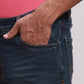 Men Blue Slim Tapered Fit Plain Cotton Blend Jeans