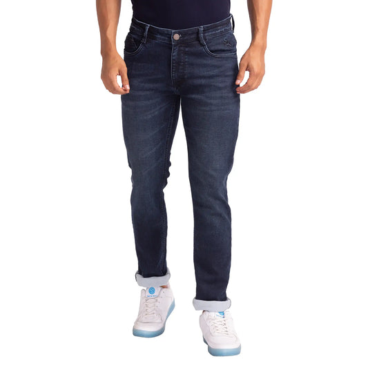 Men Slim Fit Blue Jeans