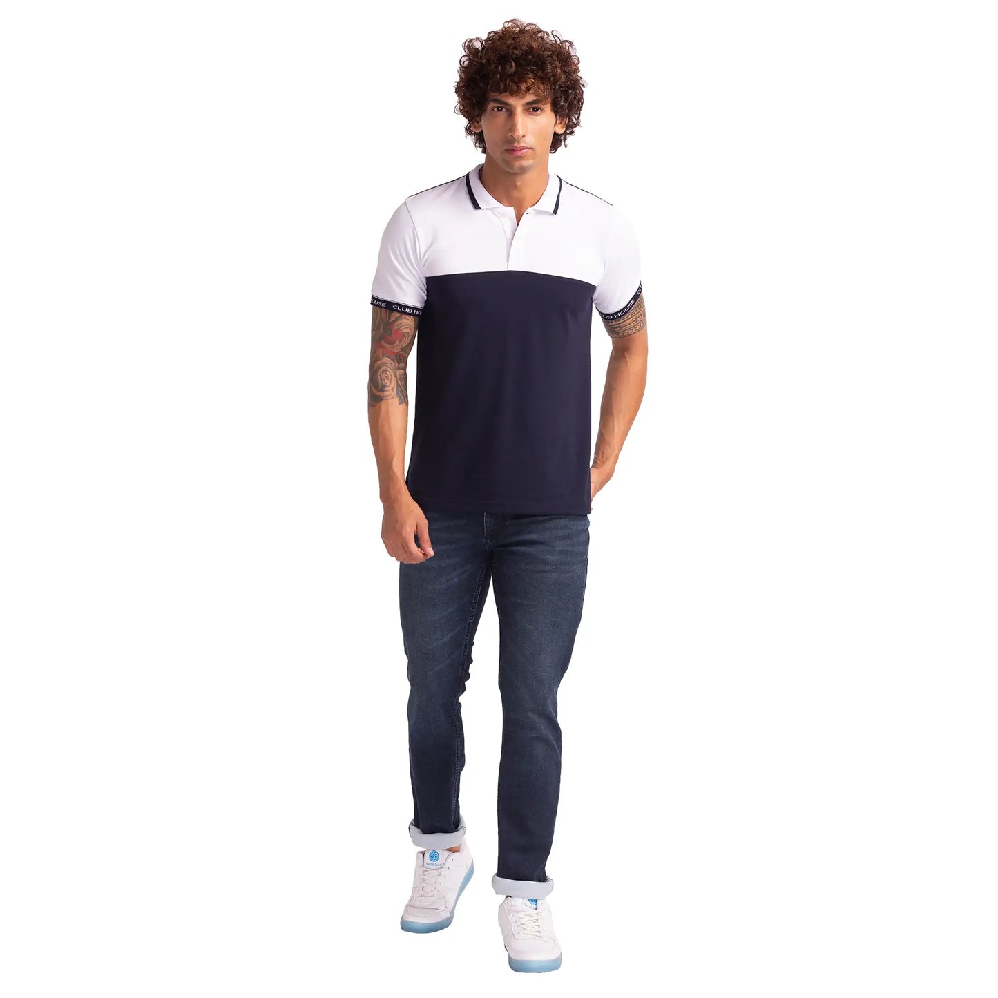 Men Slim Fit Blue Jeans