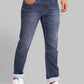 Men Blue Slim Tapered Fit Twill Cotton Blend Jeans
