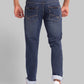 Men Blue Slim Tapered Fit Twill Cotton Blend Jeans