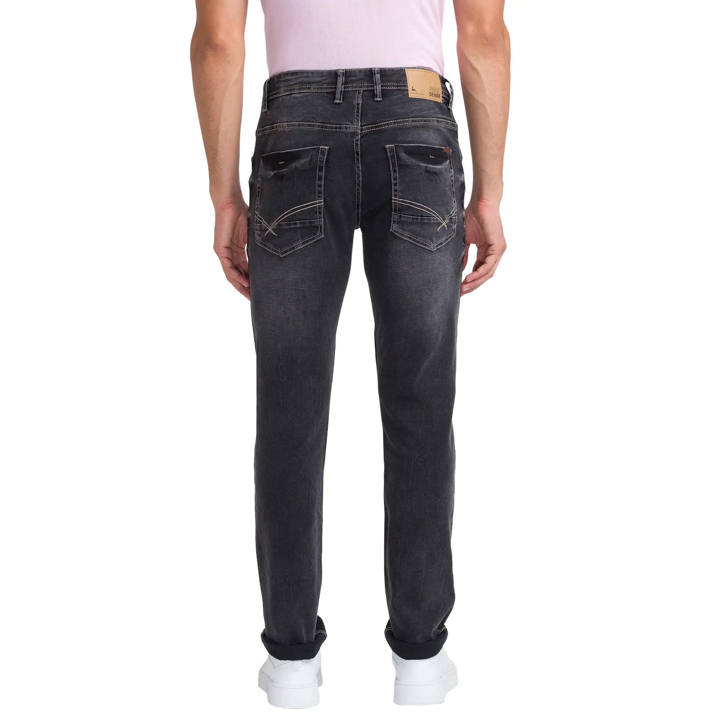 Men Slim Fit Black Jeans