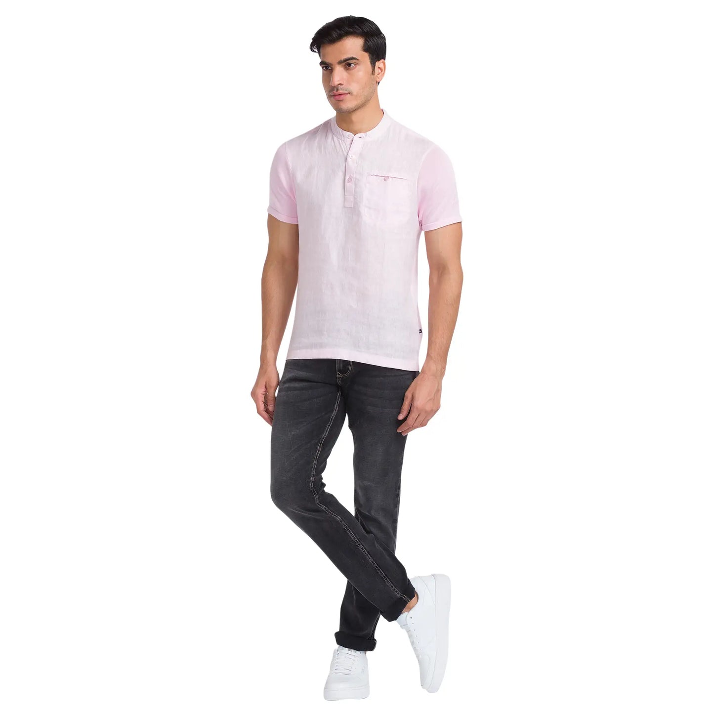 Men Slim Fit Black Jeans