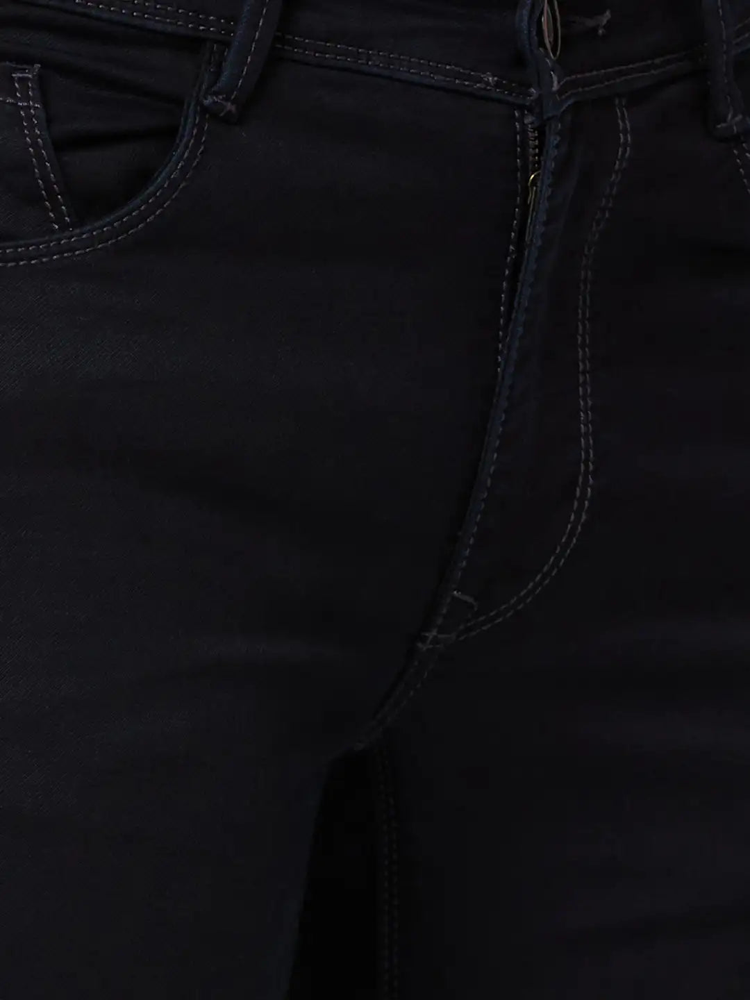 Men Slim Tapered Fit Blue Jeans