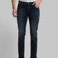 Men Slim Tapered Fit Blue Jeans