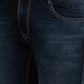 Men Slim Tapered Fit Blue Jeans