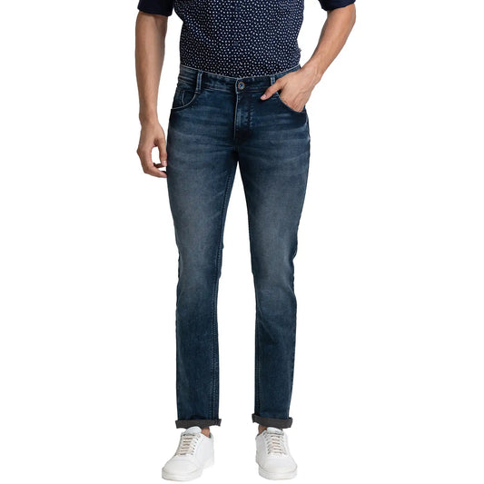 Men Slim Fit Blue Jeans