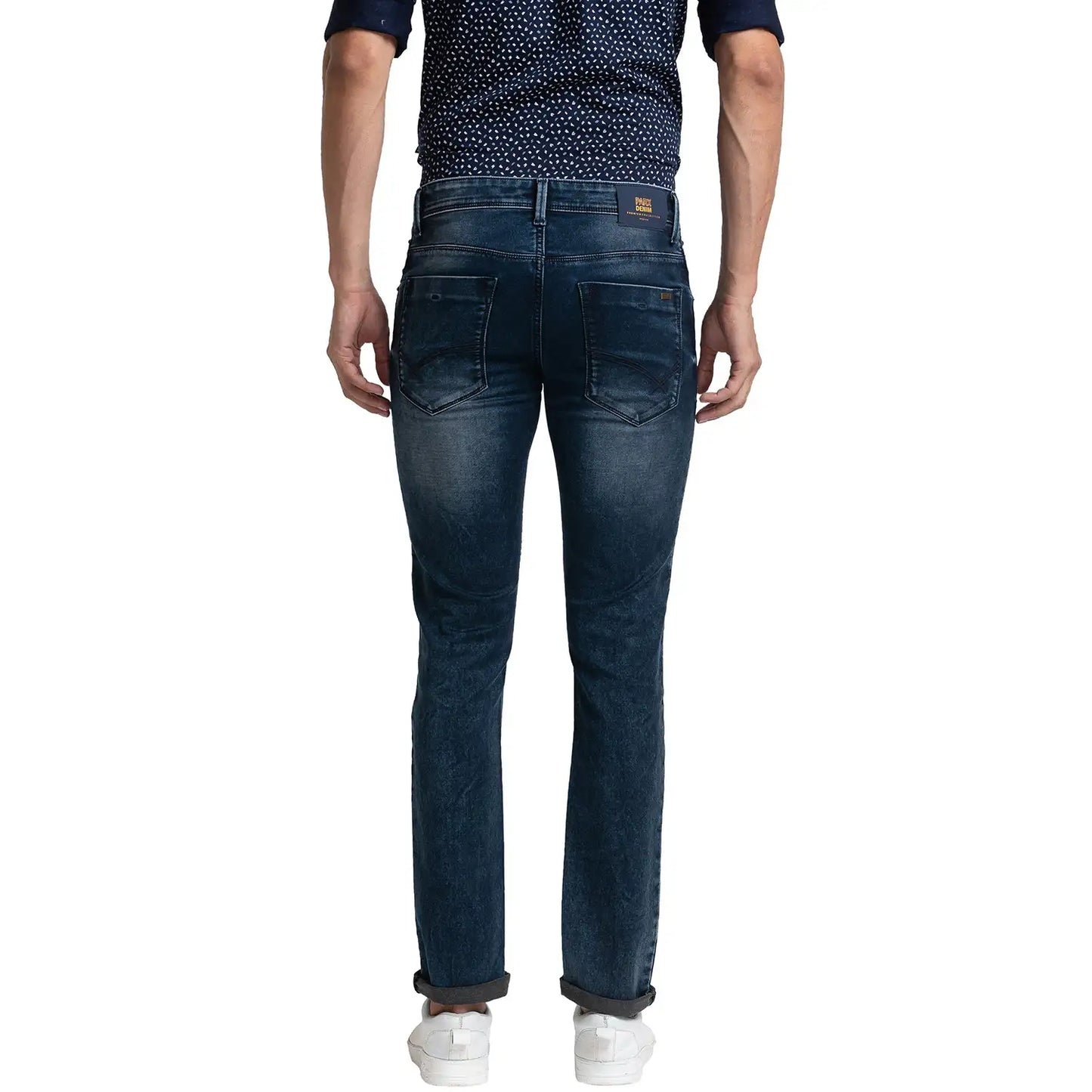 Men Slim Fit Blue Jeans