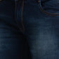 Men Slim Tapered Fit Blue Jeans