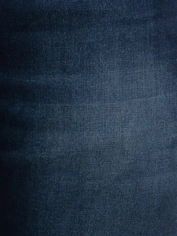 Men Slim Tapered Fit Blue Jeans