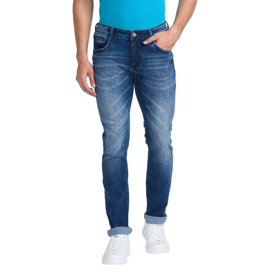Men Slim Fit Black Jeans