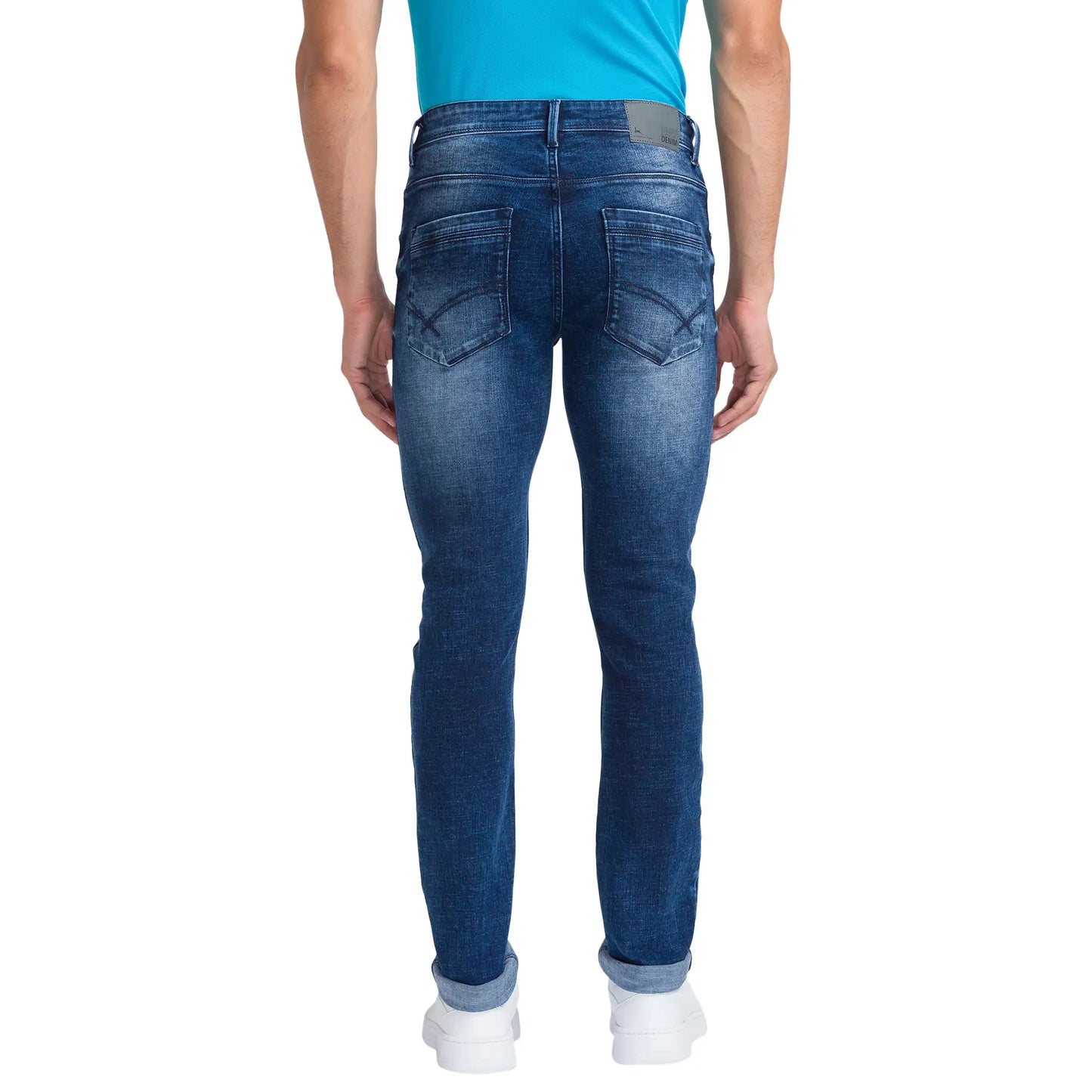 Men Slim Fit Black Jeans