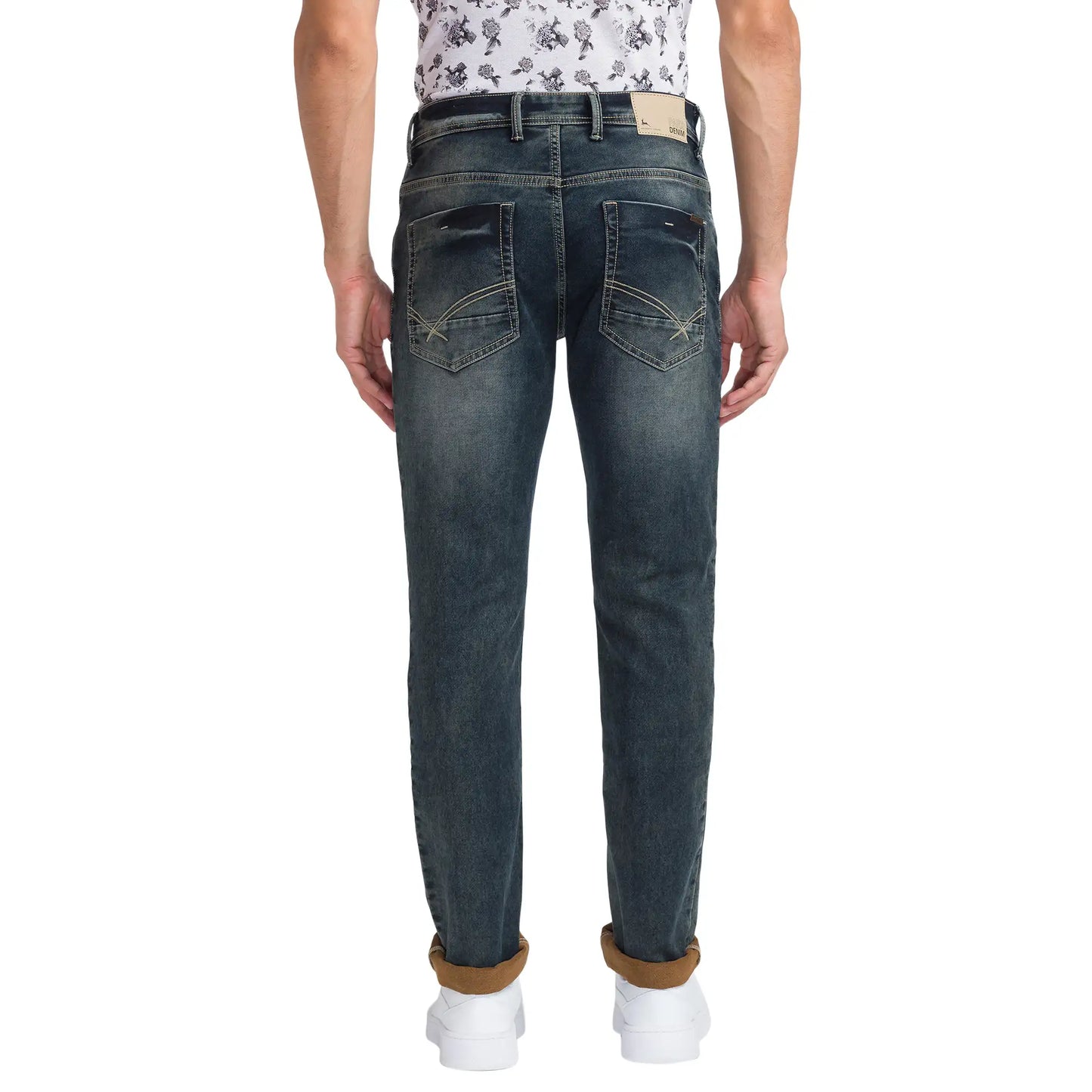 Men Slim Fit Blue Jeans
