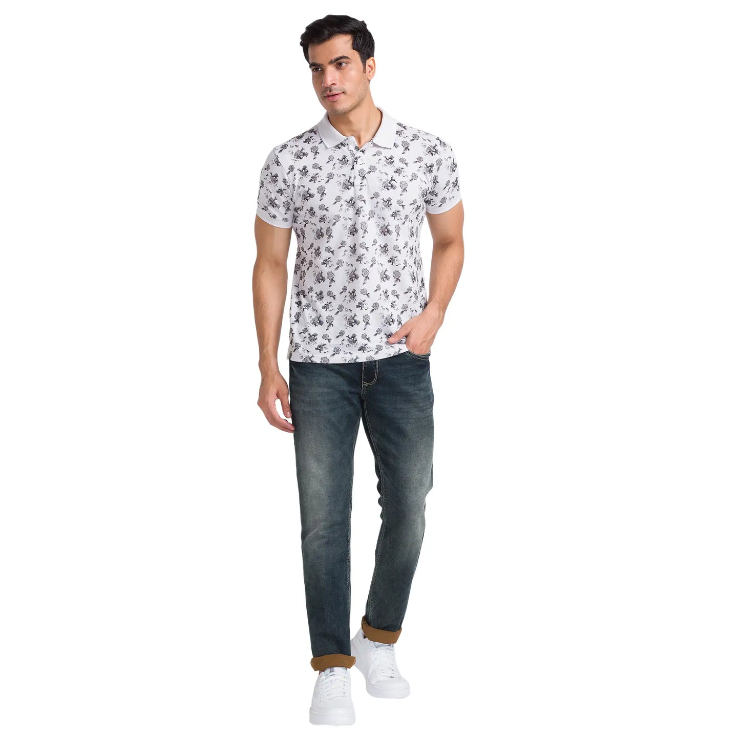 Men Slim Fit Blue Jeans