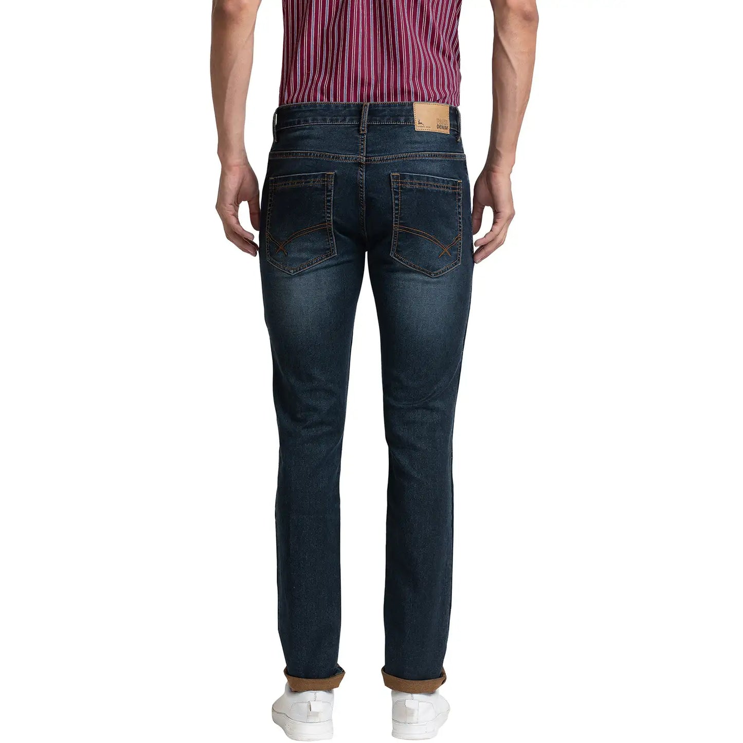 Men Slim Fit Blue Jeans