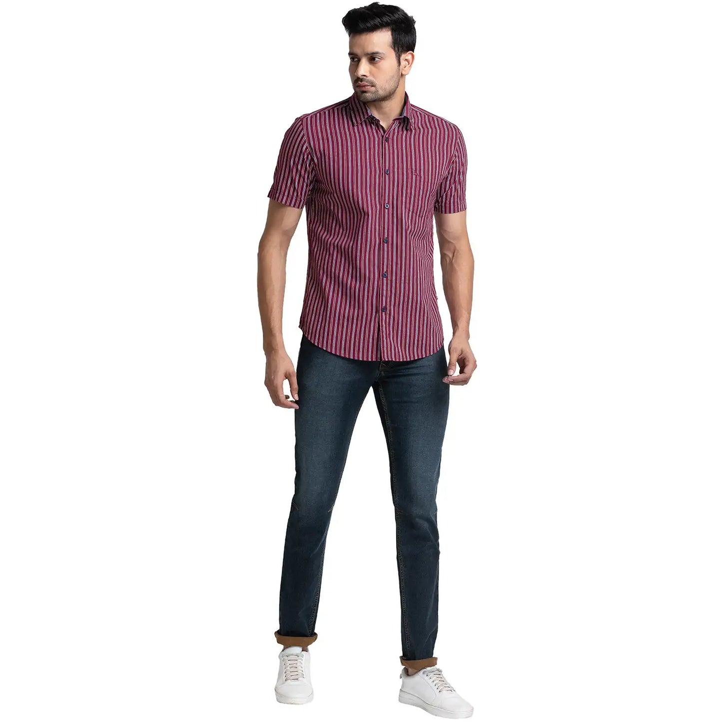 Men Slim Fit Blue Jeans