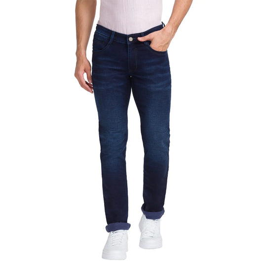 Men Slim Fit Blue Jeans