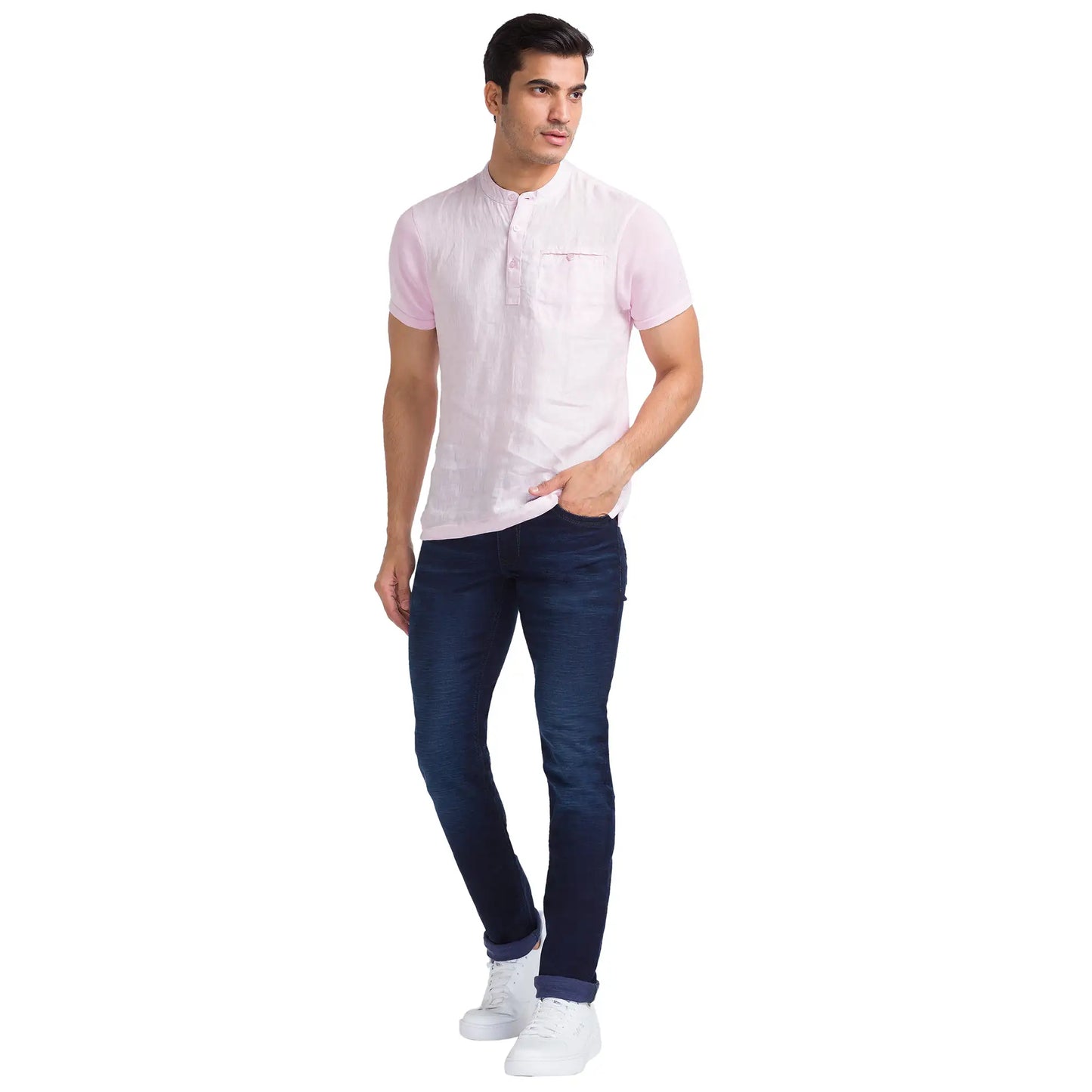 Men Slim Fit Blue Jeans