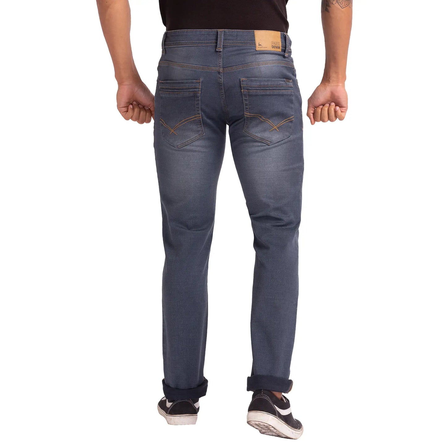 Men Slim Fit Blue Jeans