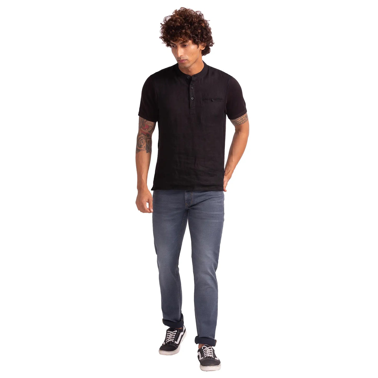 Men Slim Fit Blue Jeans