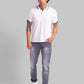 Men Slim Tapered Fit Grey Jeans