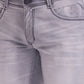 Men Slim Tapered Fit Blue Jeans