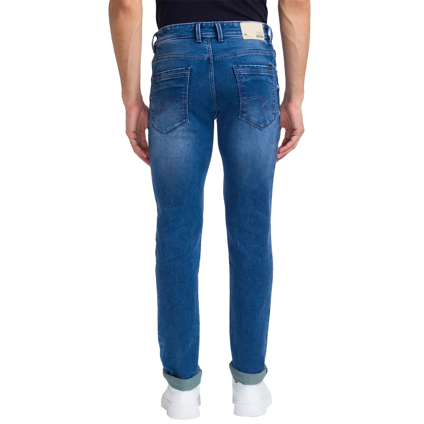 Men Slim Fit Blue Jeans