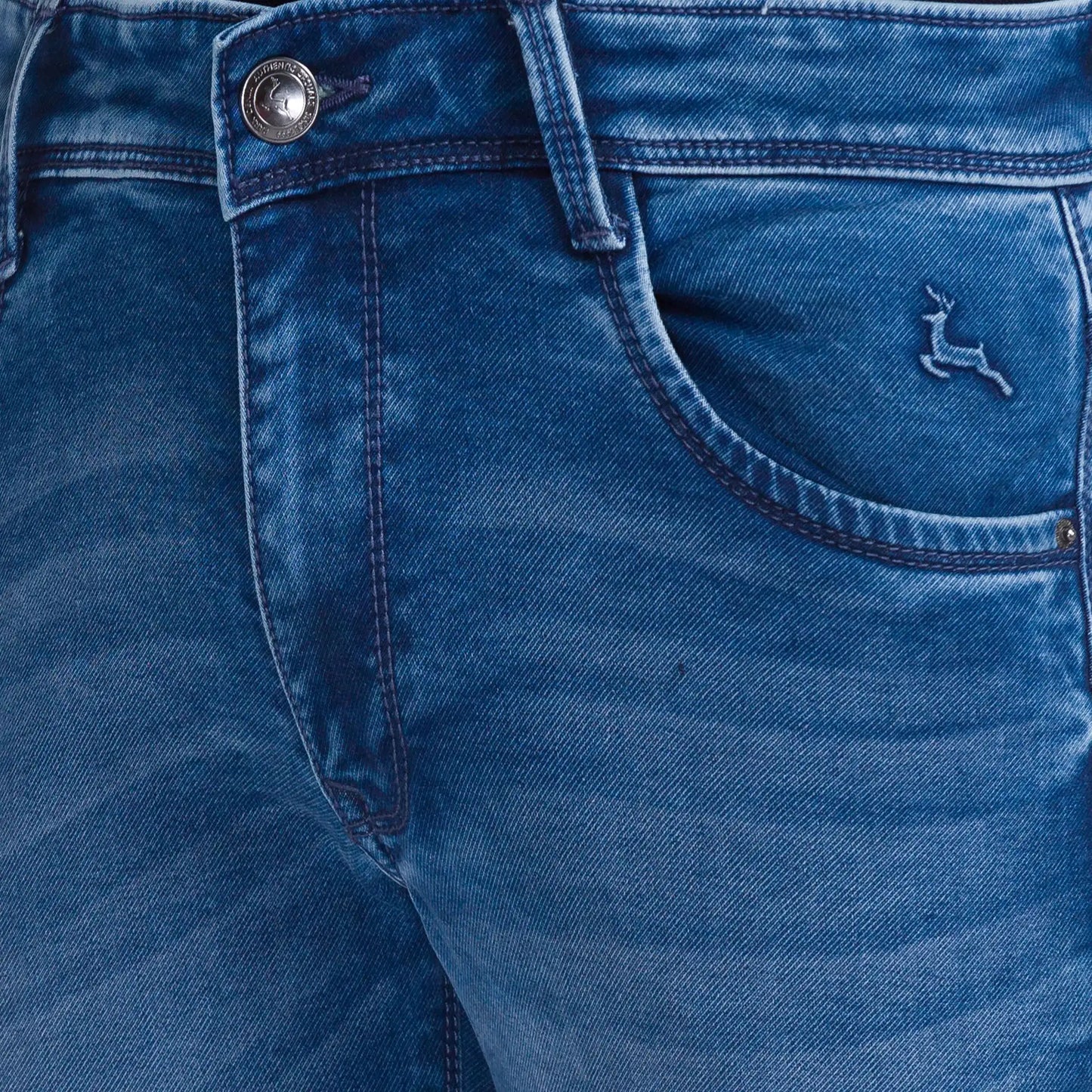 Men Slim Fit Blue Jeans