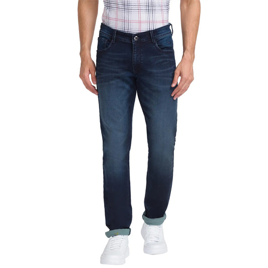 Men Slim Fit Blue Jeans