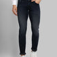 Men Low Rise Tapered Fit Black Jeans