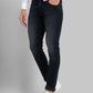 Men Low Rise Tapered Fit Black Jeans