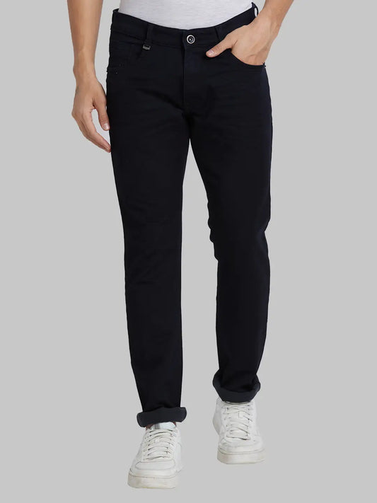 Men Low Rise Tapered Fit Blue Jeans
