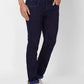 Parx Tapered Fit Solid Medium Blue Jeans