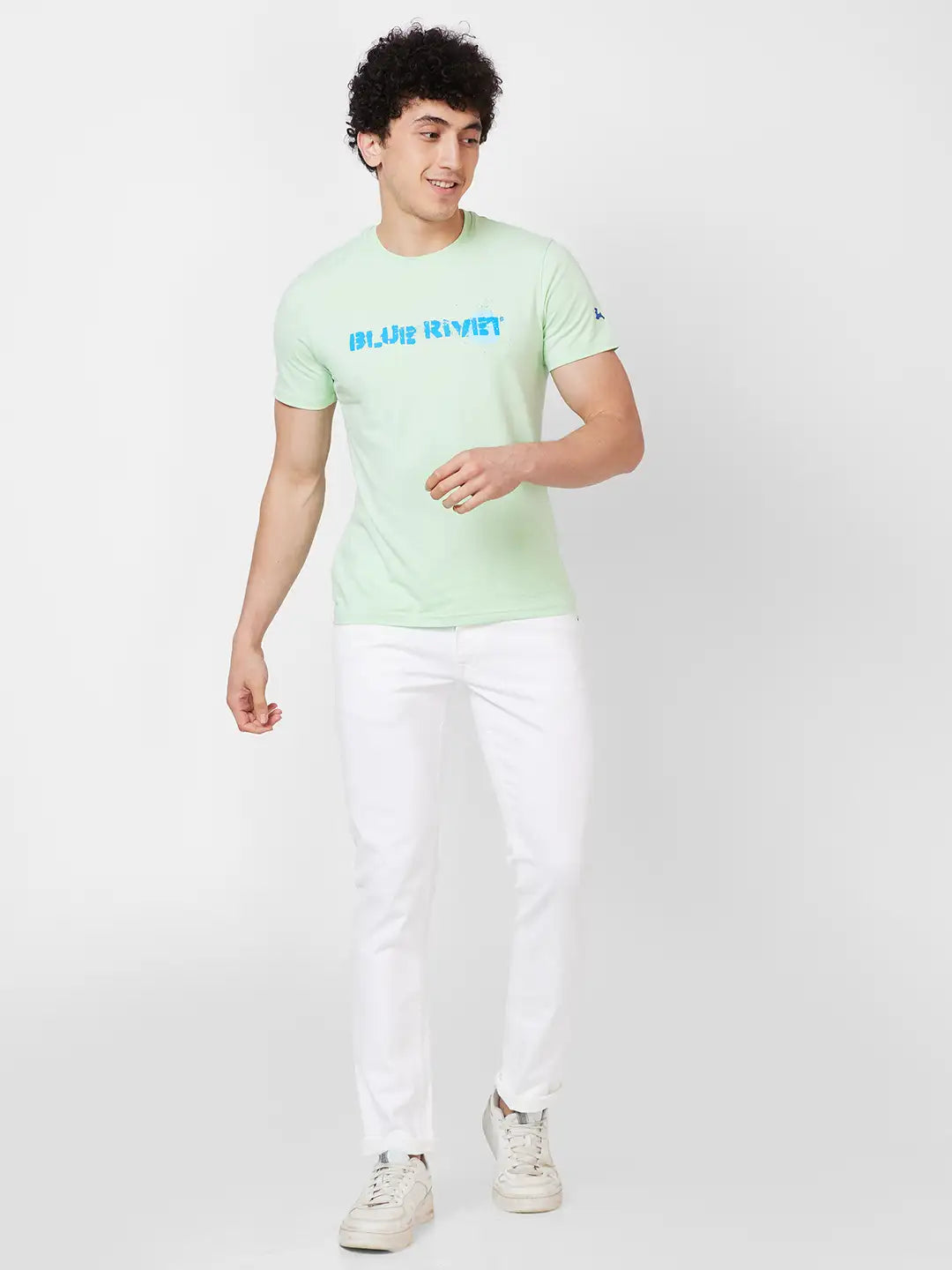 Parx Tapered Fit Solid Dark Khaki Jeans