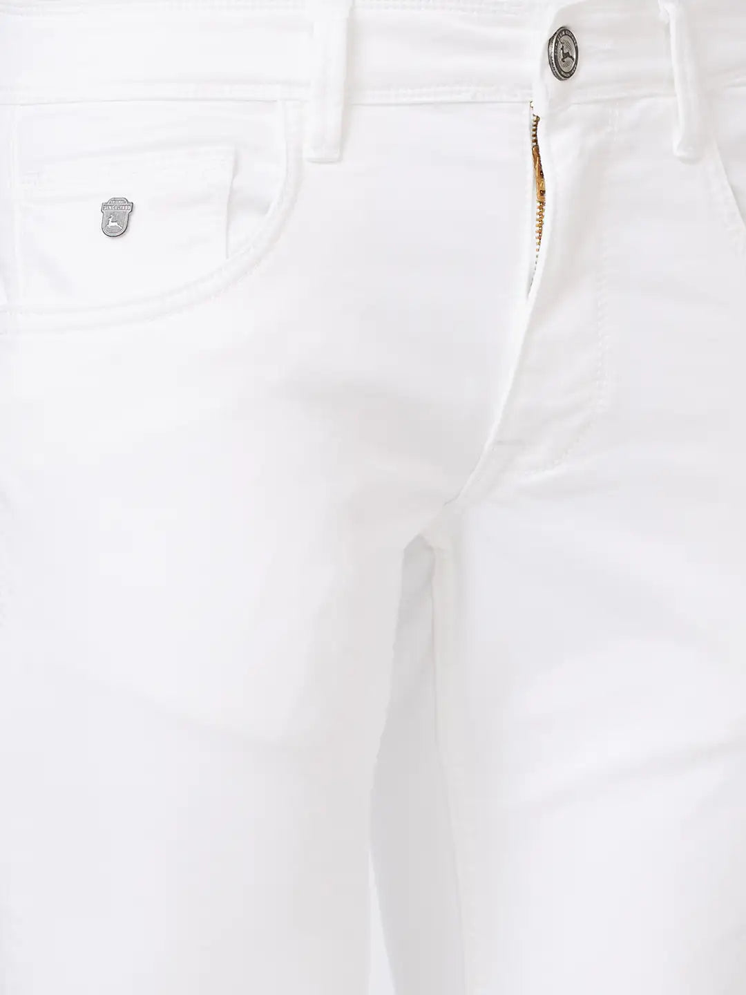 Parx Tapered Fit Solid Dark Khaki Jeans