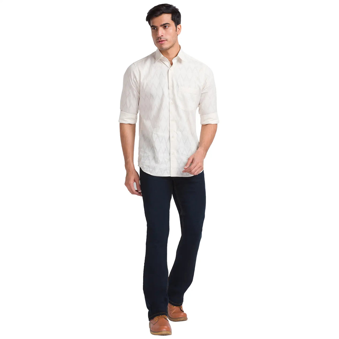 Men Boot Cut Black Jeans