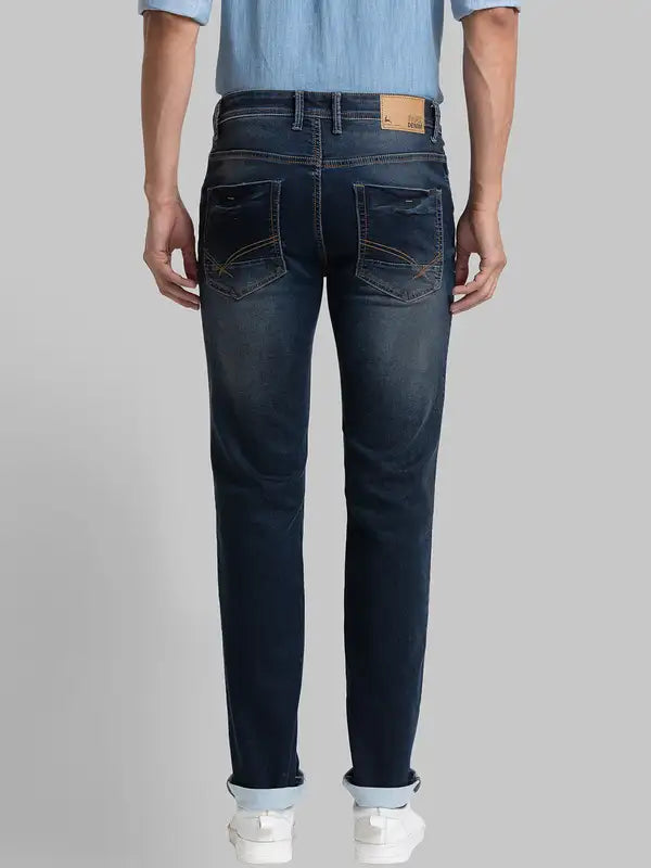 Men Slim Fit Blue Jeans