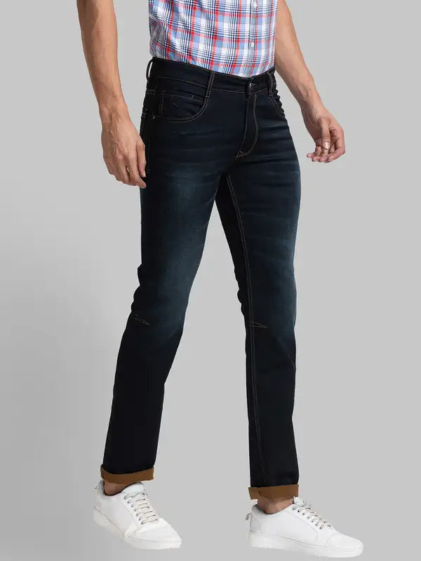 Men Slim Fit Grey Jeans