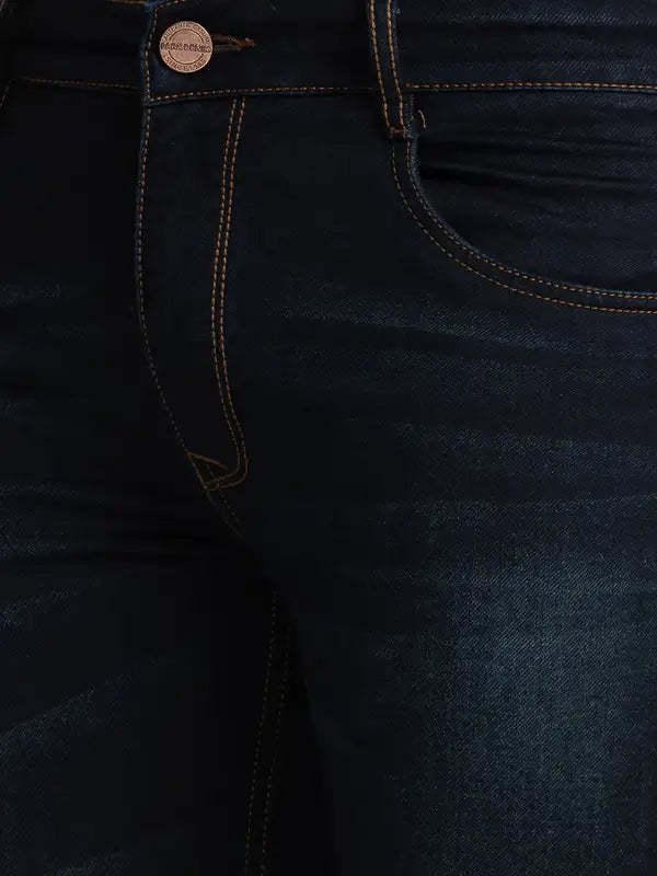 Men Slim Fit Grey Jeans