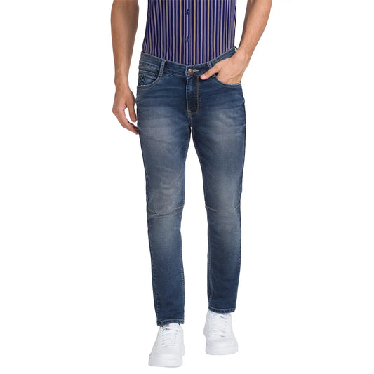 Men Boot Cut Blue Jeans