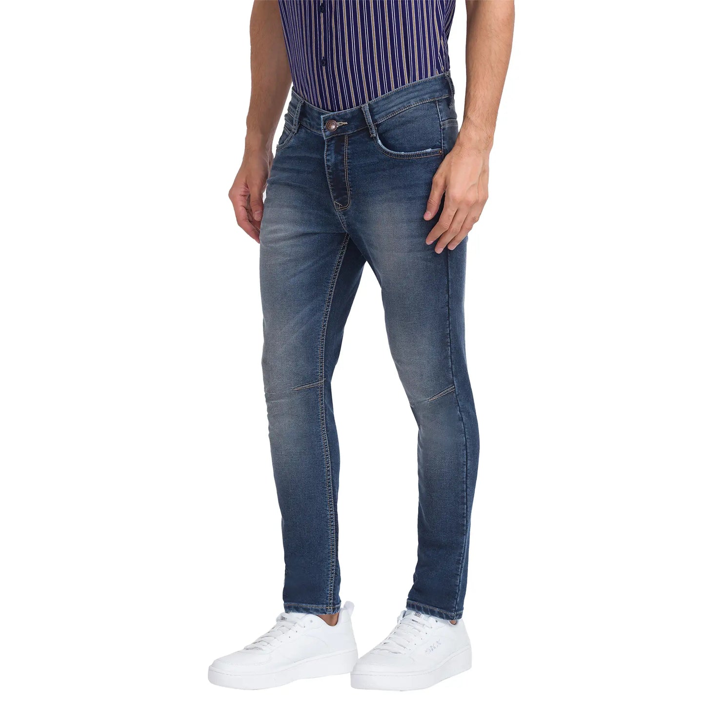 Men Boot Cut Blue Jeans