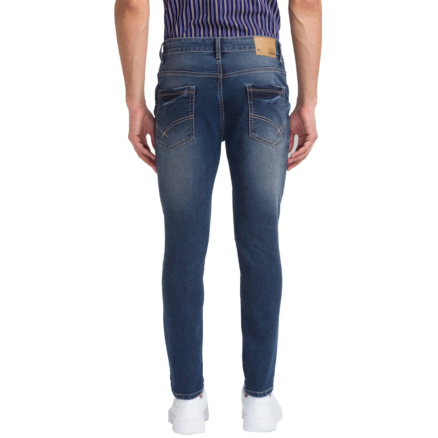 Men Boot Cut Blue Jeans