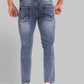 Men Skinny Cropped Fit Blue Jeans