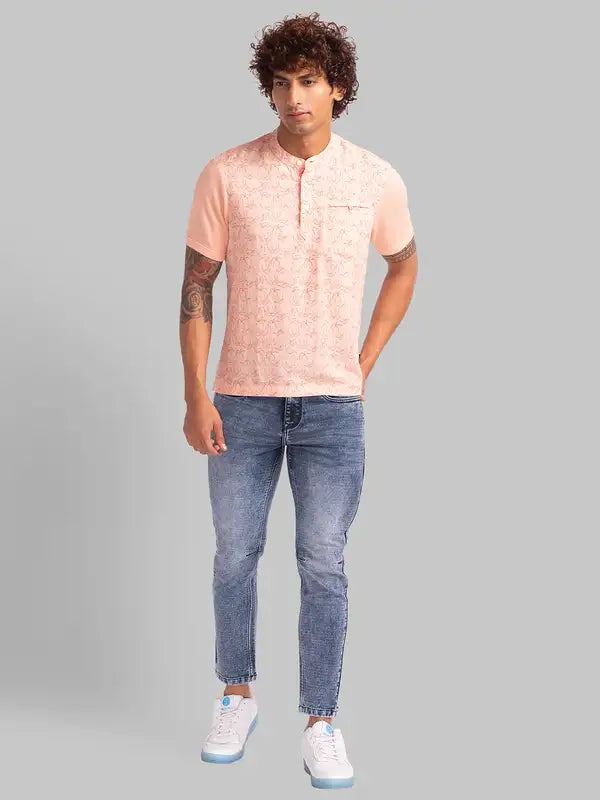 Men Skinny Cropped Fit Blue Jeans