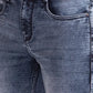 Men Skinny Cropped Fit Blue Jeans